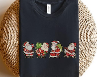 Santa Shirt, Christmas T Shirt, Cute Retro Santa Shirt, Classic Christmas Shirt, Classic Christmas Sweater, Christmas Crewneck