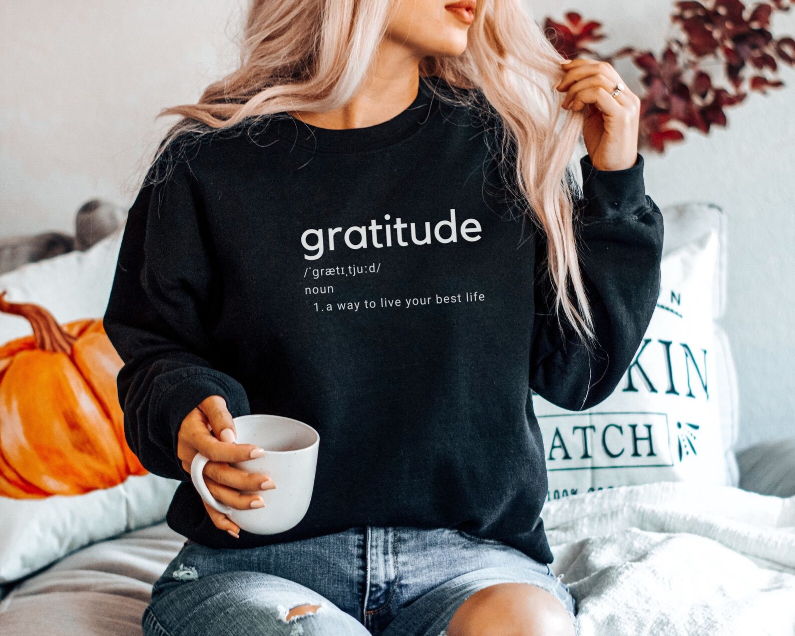 gratitude sweater