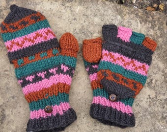 Autumn Foldover Mitten / Gloves