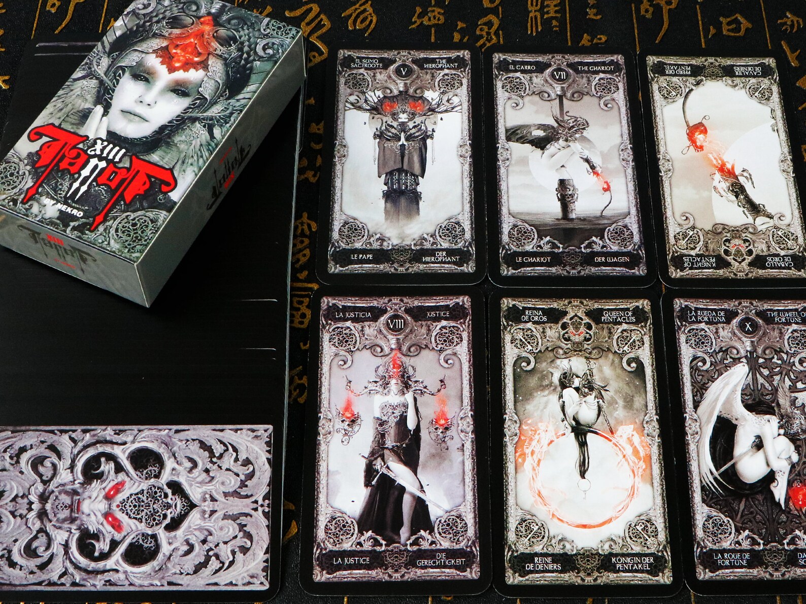 XIII Tarot / Dark Tarot Decks 78 Cards / Pretty Tarot Decks / Etsy
