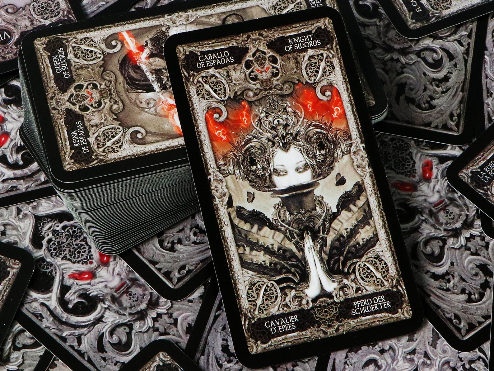 XIII Tarot / Dark Tarot Decks 78 Cards / Pretty Tarot Decks / Etsy