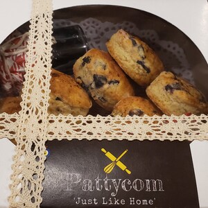 Mothers Day Freshly Baked Scones, Scone Gift Box, Picnic Box, 8 Pieces Assortment Scones, Gift For Her, Gift For Him, Virtual Party Box image 7
