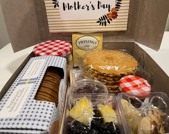 Mothers Day Brunch Box, Brunch Box for Any Occasion, Personalized Treat Box, Baked Goods, Virtual Party, Birthday, Continental Breakfast Box