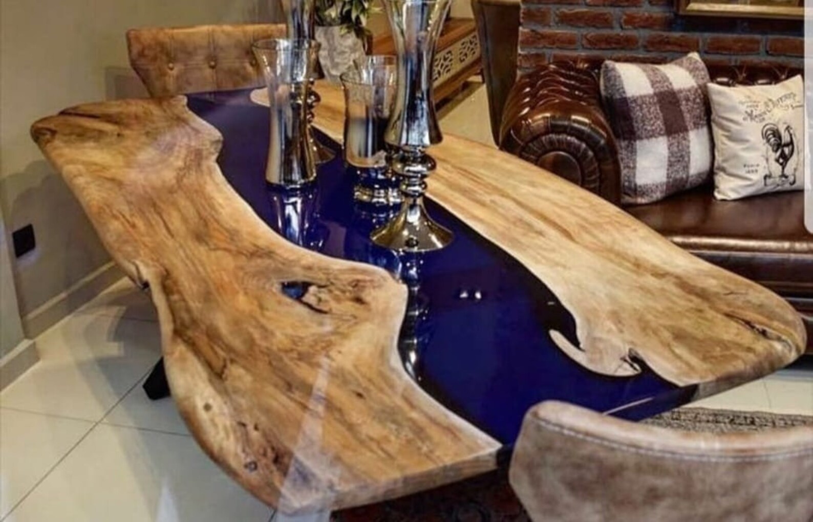 Live Edge Custom Order Epoxy Harz Tisch Esstisch Küche und | Etsy