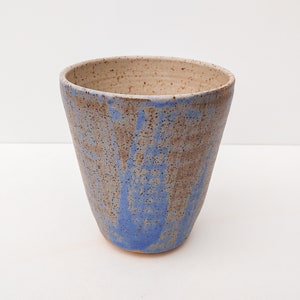 Sandy Blue Glazed Wheel Thrown Vessel by Fizzy Ceramics image 2