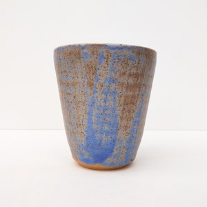 Sandy Blue Glazed Wheel Thrown Vessel by Fizzy Ceramics image 4