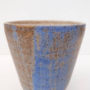 Sandy Blue Glazed Wheel Thrown Vessel by Fizzy Ceramics image 6