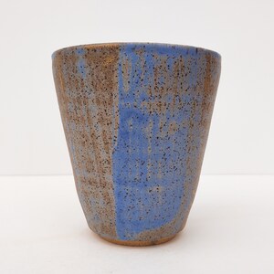 Sandy Blue Glazed Wheel Thrown Vessel by Fizzy Ceramics image 3