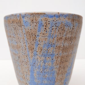 Sandy Blue Glazed Wheel Thrown Vessel by Fizzy Ceramics image 7