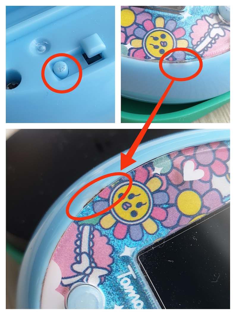 Tama Button BANDAI : Tamagotchi Some - Sweet Blue / B076 - Etsy
