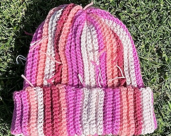 Scrap Yarn Beanie CROCHET PATTERN