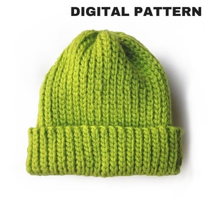 Chunky Knit-look Crochet Beanie PATTERN