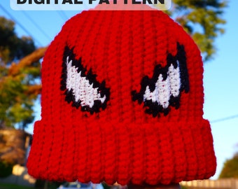 Spider-Man Beanie Crochet PATTERN