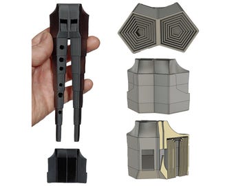 3D Druckbare Bordüre Floete 3D DATEIEN. Ein reisefreundliches einzigartiges Musikinstrument, einzigartiges zappelndes und funktionierendes Blasinstrument. Dur-Skala.