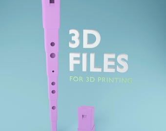 Blues Tune - 3D Printable Telescopic Blues Flute Files | STL | wind instrument | whistle | Great Sound Quality | 3D printing files
