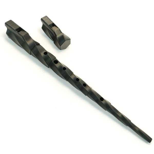 Unicorn Tune - Unique 3D-Printed Telescopic Spiraling Flute - D Major key – Pocket-Sized Wind Instrument, Handmade with Innovative Design