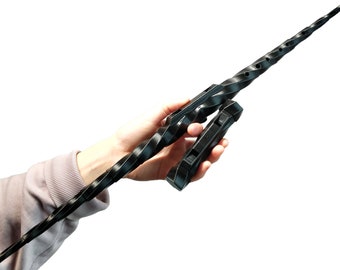 Unique compact telescopic drone flute / pennywhistle, perfect gift for musicians, instrument lovers and travellers - D-Marjor scale (BLACK)