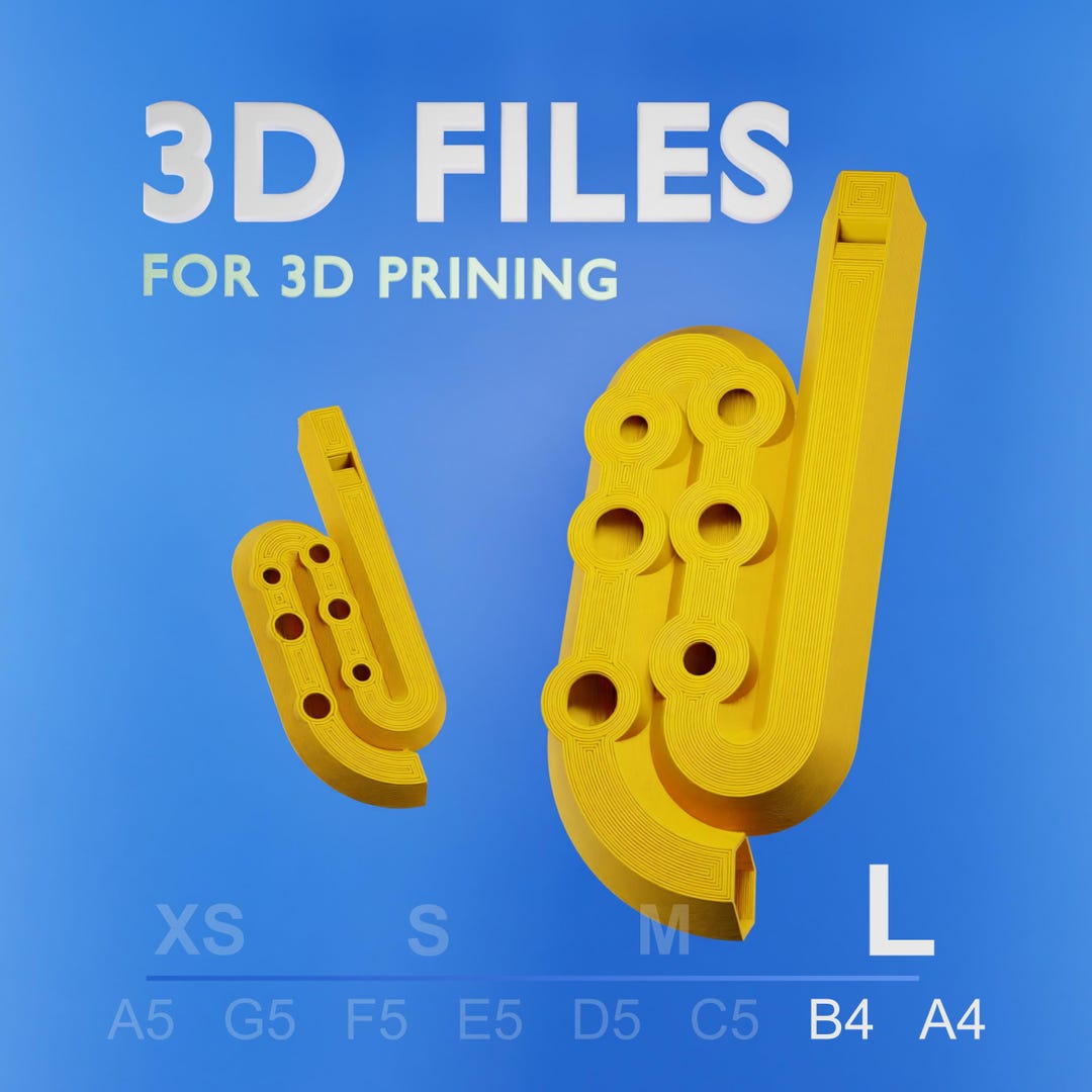 Flute File Folder Octo Tune L Flute Pack - 3D Printable Flute Files Major Scale. STL ...
