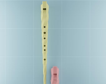 Unicorn Tune 3D Files! Collapsing D Major flute 3D files for 3D printing.