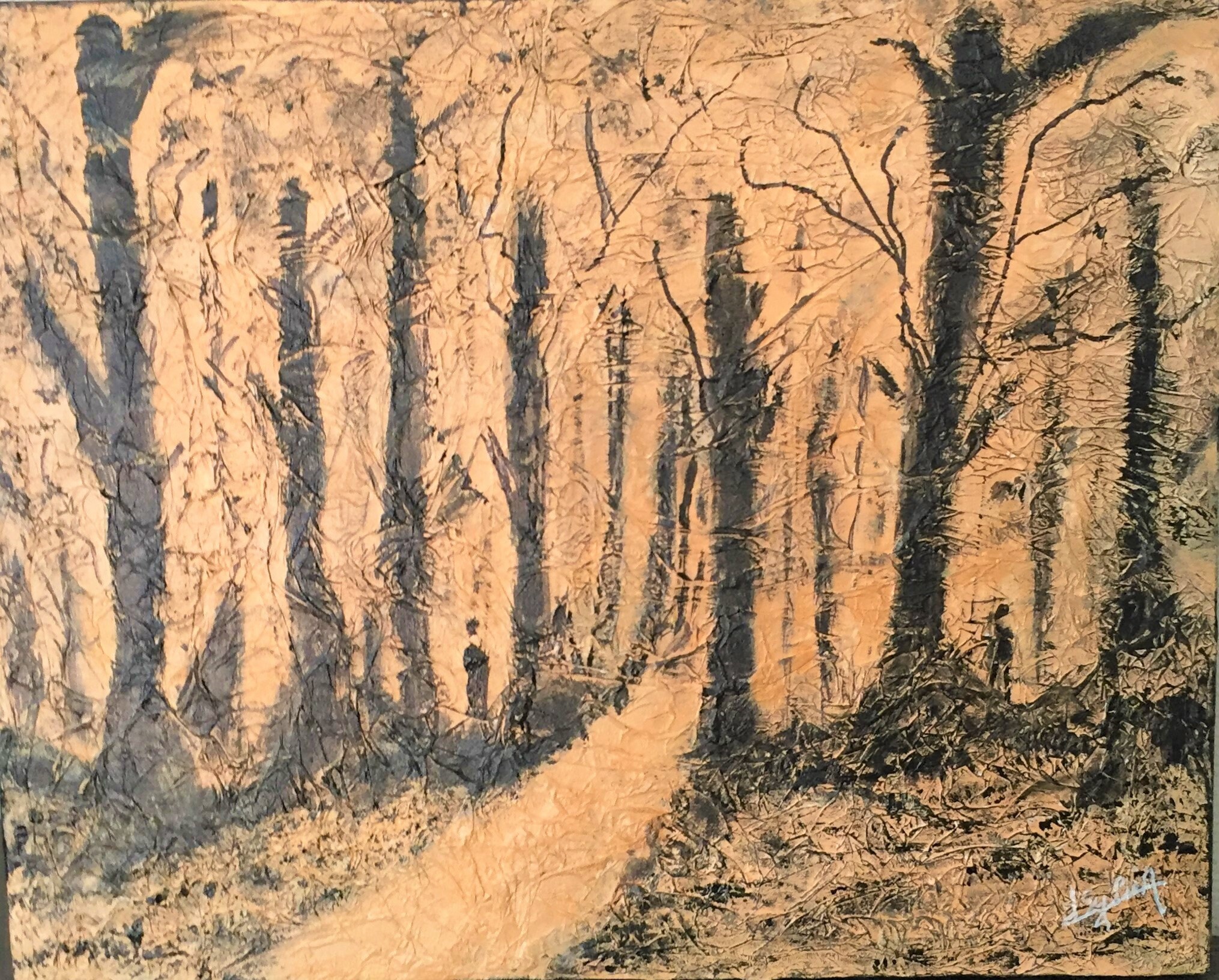 Tableau Contemporain , Toile 50x40