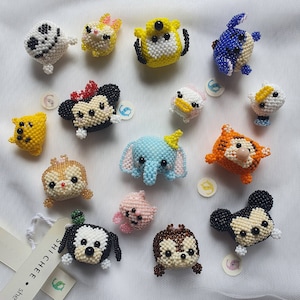 Handgemachte Disney Tsum Tsum Perlen Accessoires/Schlüsselanhänger |Geschenk|Weihnachten|Valentinstag|Geburtstag