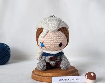 Handmade Crochet Valorant Agent, Amigurimi Valorant Game Sova, plushy, display, car accessory, ornament |gift|valentines|christmas|birthday