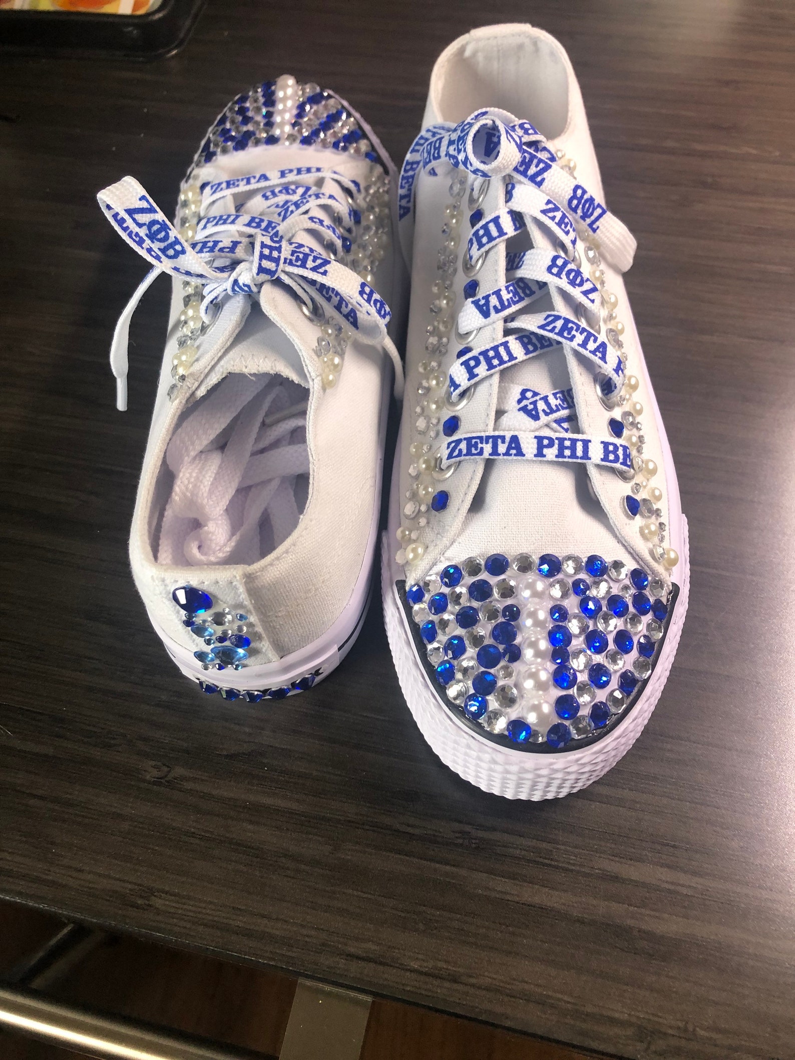 Zetainspired Bling Tennis Shoes Womens Size 6.5 Etsy