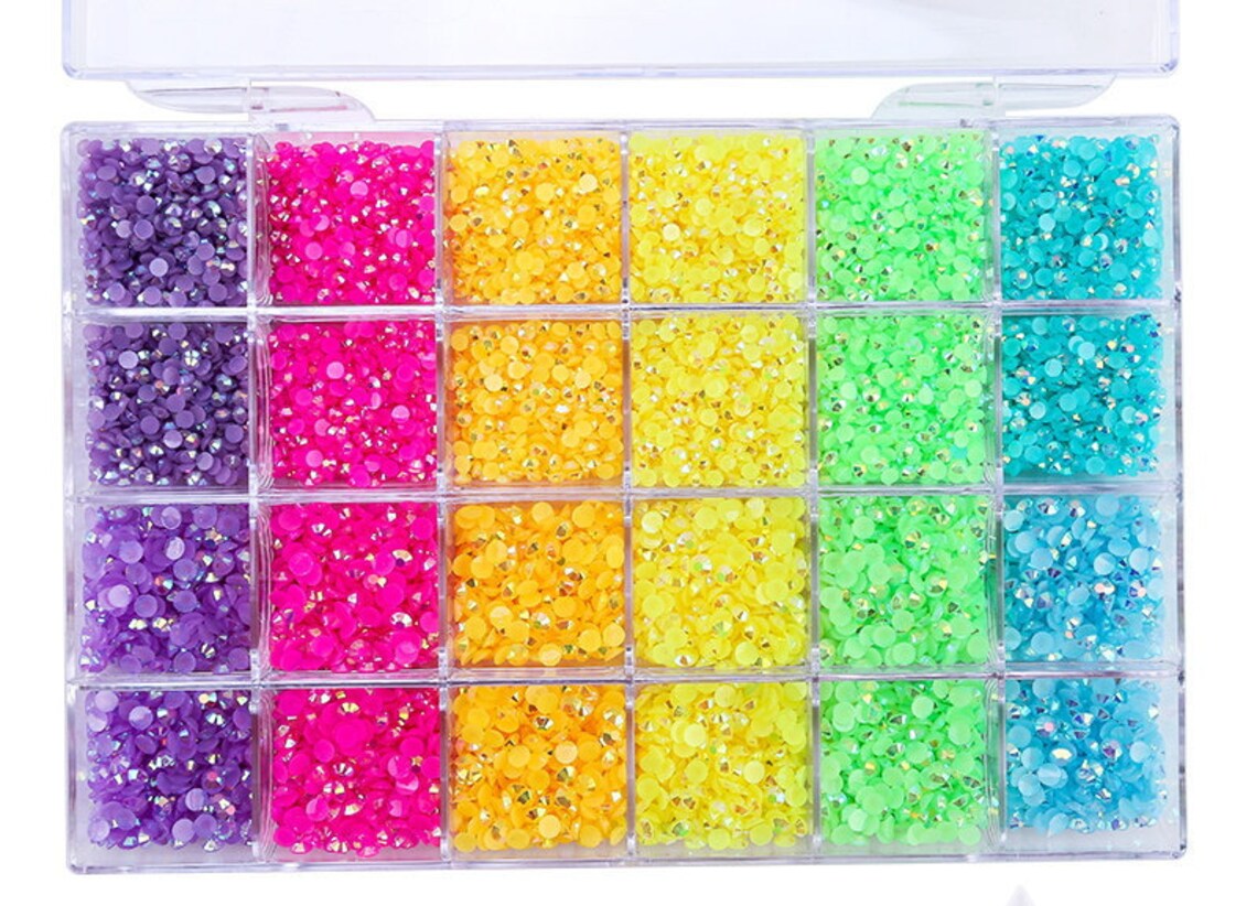 Rainbow Jelly Rhinestone Kit Rhinestones Rainbow Box/ Jelly Etsy