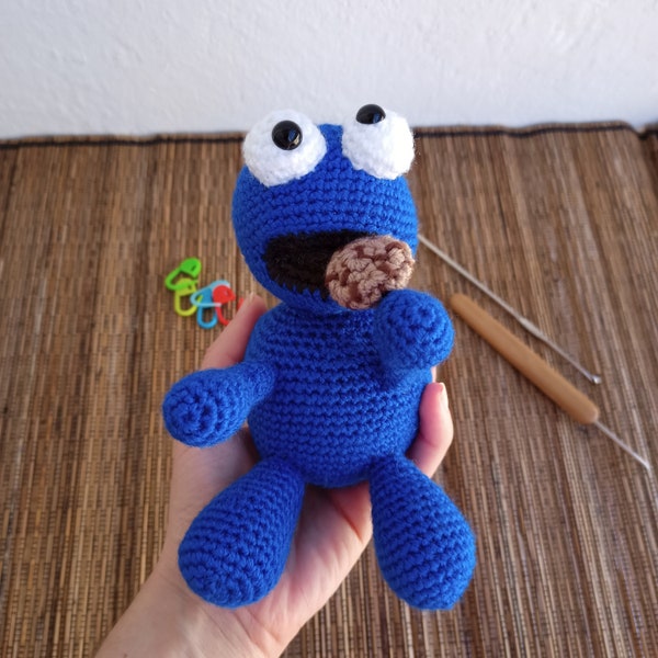 Cookie Monster Amigurumi Pattern in Spanish