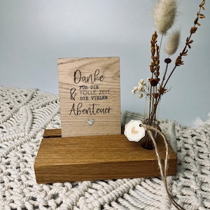 Holzkarte Danke für die tolle Zeit | Kindergartenabschied | Abschiedsgeschenk Kindergarten | Geschenk für Erzieher
