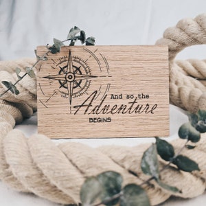 Holzkarte Hochzeit | Adventure | Hochzeitskarte | Glückwunschkarte zur Hochzeit | Hochzeitsgeschenk