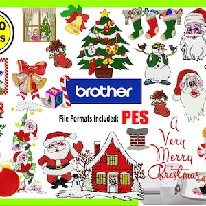 BROTHER PES - 1500 Embroidery Files Collection - Christmas Embroidery Designs Bundle - Angels & More - Embroidery Machine - Instant Download