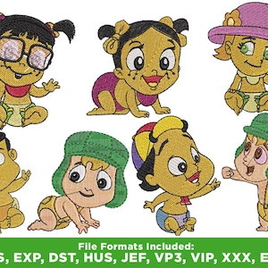 El Chavo del 8 Bundle - baby embroidery - baby aplique - cute embroidery - embroidery files - instant download
