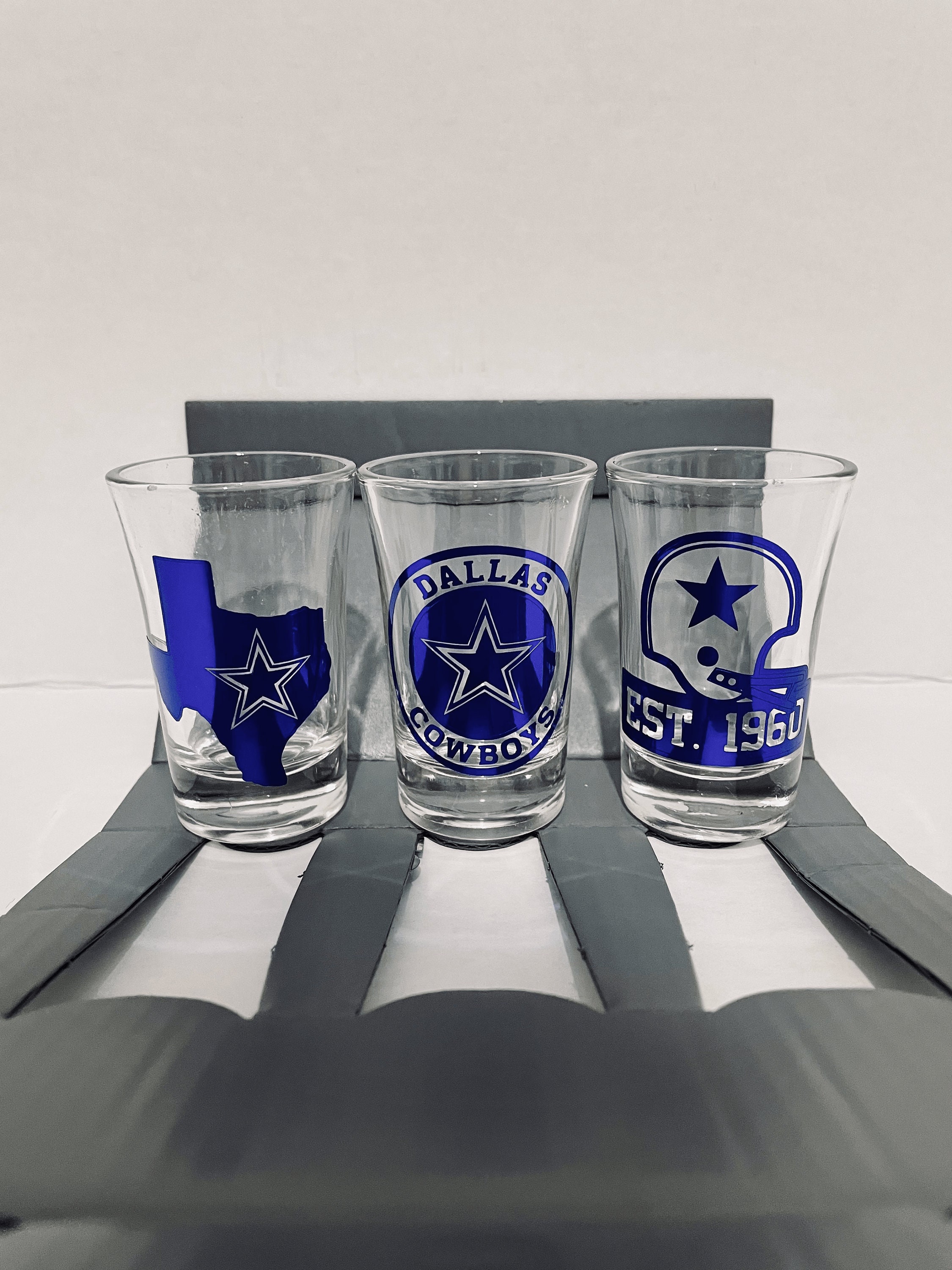 Dallas Cowboys Shot Glasses Etsy
