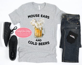 Mouse Ears and Cold Beers Disney Shirts -  Disney Shirts  - Disney Dad Shirts