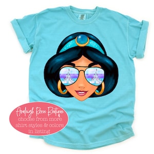 Retro Jasmine Face - Best Day Ever Disney Shirt  - Disney Family Shirts - Princess Jasmine