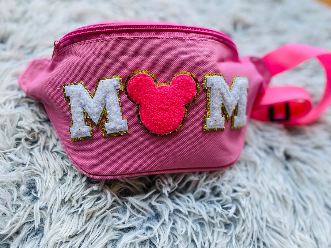 Disney Nylon Mom Fanny Pack Disney Patch Chenille Patch Etsy