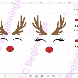 Rudolf Christmas SVG for Cricut digital file, ready and easy to use