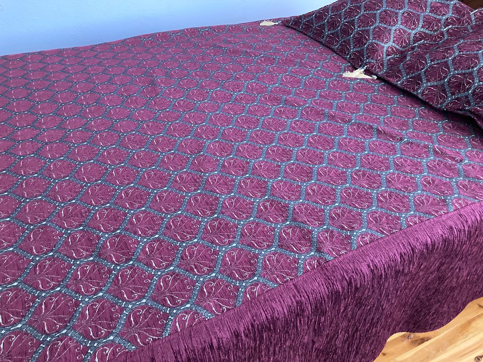 Bed coverTurkish Bed coverTradatinol Turkish Patch Fabric Etsy