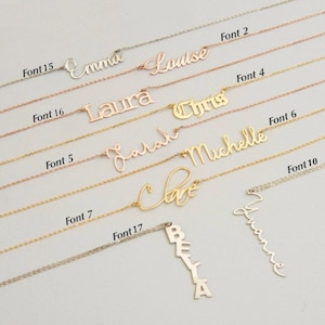 Personalised Name Necklace, Forever Non-Tarnish Custom Jewellery, Tarnish Resistant, Christmas, Mother's Day, Birthday Gift for Her