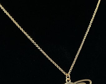 Saturn Planet necklace sterling silver Thin Lines Flat Orb gold-toned silver necklace