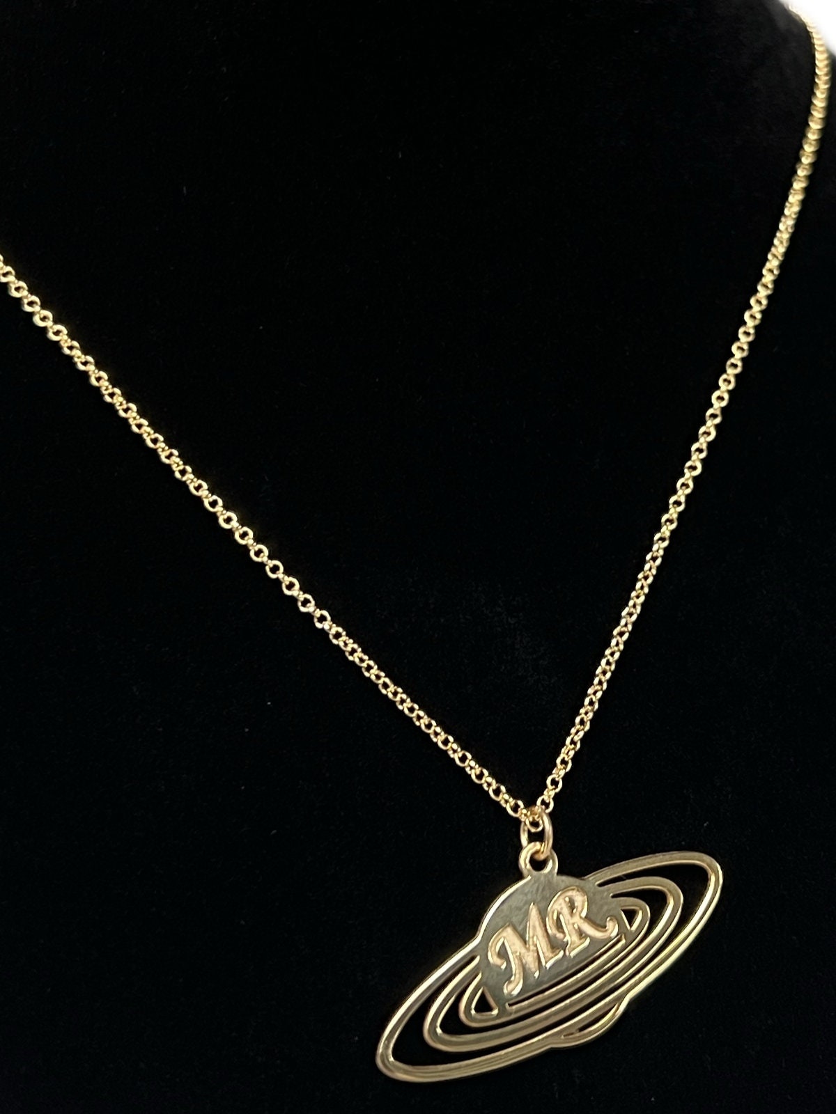 Gold Necklace Women - Saturn Gold Chain Necklace - 925 Sterling Silver - Rellery