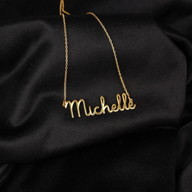 Personalized Arabic Name Necklace, Custom 18K Gold Name Necklace ...