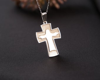 Jewelry Stores Network Latin Crucifix Pendant in 925 Sterling Silver 55x30mm Jewelry Stores Network Latin Crucifix Pendant in 925 Sterling Silver 55x30mm