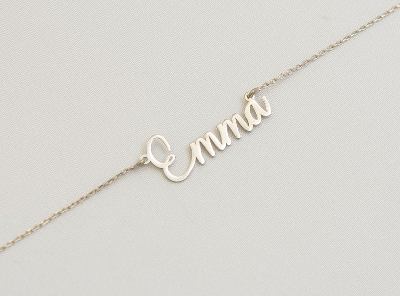 Aangepaste naam ketting, 18K vergulde naam ketting, gepersonaliseerde naam ketting, verjaardagscadeau voor haar, Moederdag cadeau, cadeau voor moeder Font 15