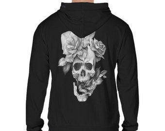 Flower Skull Sweatshirt - Etsy