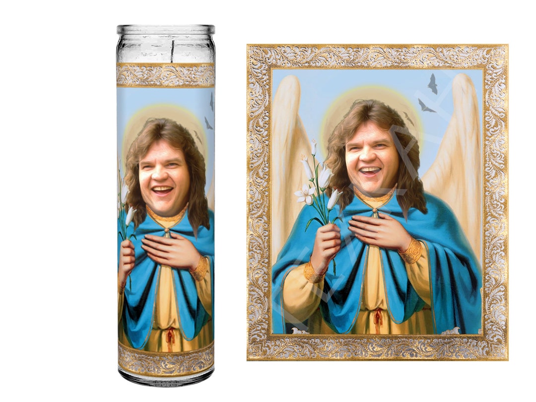 Saint Meatloaf Meat Loaf Celebrity Prayer Devotional Parody Altar