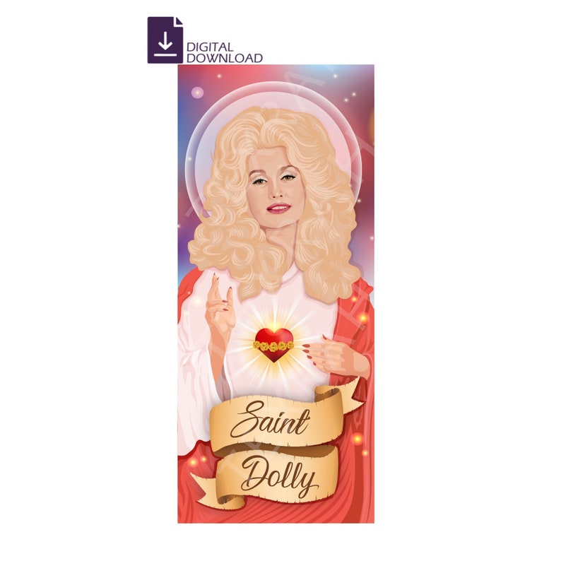 DIGITAL Download Saint Dolly Celebrity Prayer Etsy