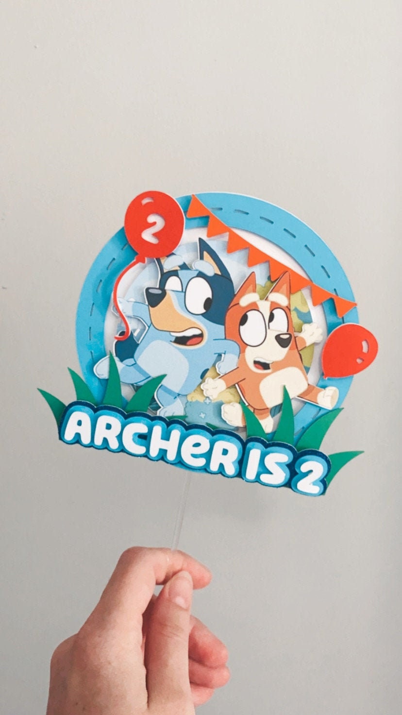 Bluey Themed Cake Topper
