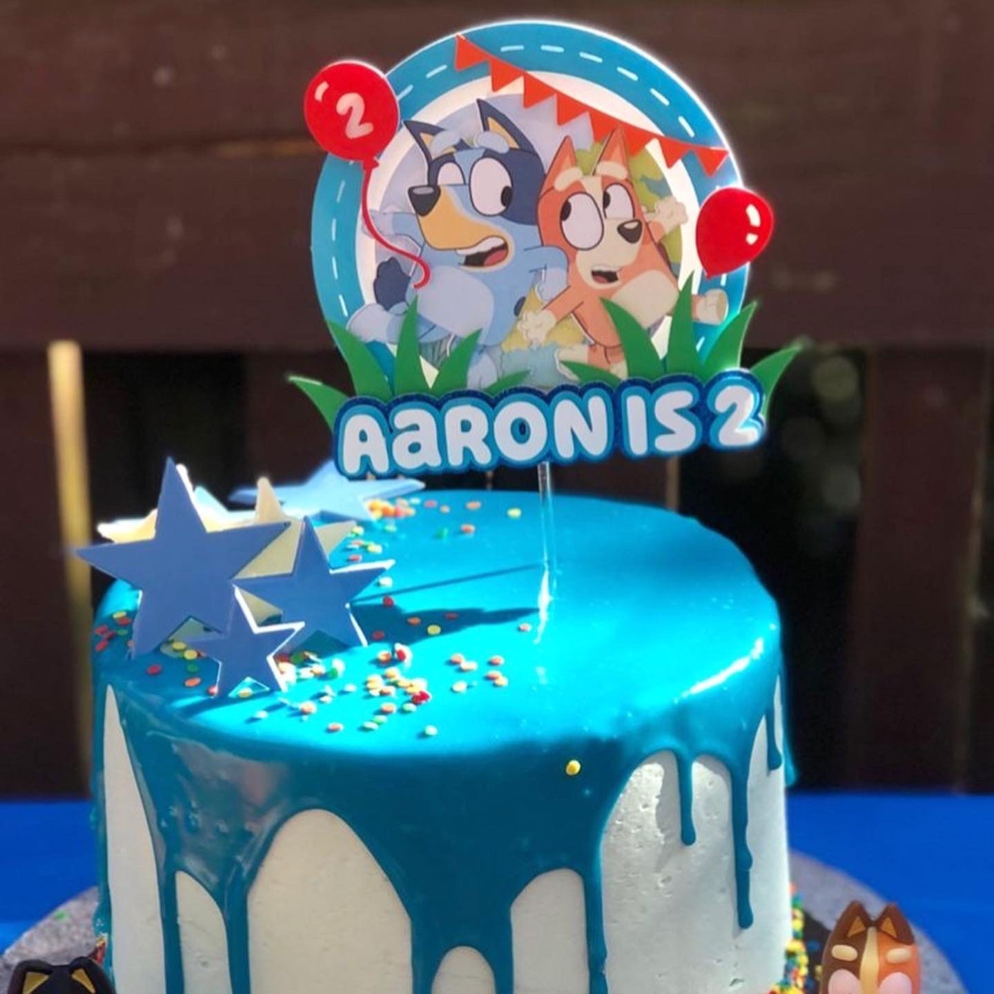 Bluey Themed Cake Topper